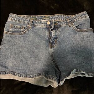 wild fable Women's Light Blue Denim Shorts